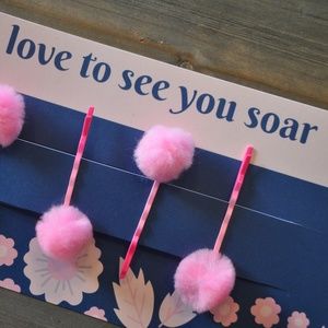 I Love to See You Soar Bobby Pin & Message
